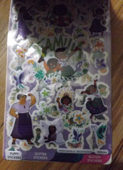 NEW Disney ENCANTO sticker book OVER 150 PUFFY GLITTER FOIL GLOSSY STICKERS