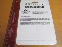 ACTIVITY STICKER SHEET VINTAGE FIGHT A DRAGON FOIL NIP 1980’S KNIGHT