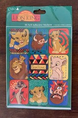 Vintage Lion King Stickers Sealed 4 Sheets Disney Cleo Brand ‘90’s