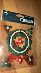 Rare!! Only 1. Jolee’s Boutique Christmas Holiday Holly Wreath Door Mantel Decor