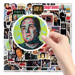 63Pcs Sopranos Stickers Pack, Aesthetic Vinyl Waterproof Sticker Decals for W…