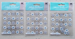 Lot 8 Jolee’s Dimensional Christmas Stickers Flourishes Snowflakes Penguins Star