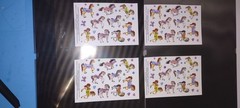 Horse Pony Sticker Sheets 4 Pack Kids Scrapbook Craft Die Cut Multicolor Cute