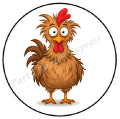BUG EYE CHICKEN ENVELOPE SEALS LABELS STICKERS PARTY FAVORS