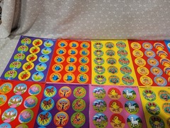 Trend Scented Scratch & Sniff Food Animal Monster Award Sticker Sheet Lot 24 Pcs