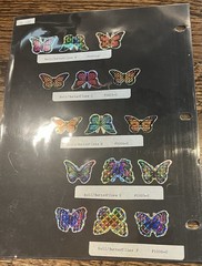 80’s Sticker Sample Pages Slicker Stickers Prisms Clowns Christmas Butterflies