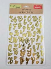 NEW Crafter’s Square Foil Letter Stickers A-Z # 1-10