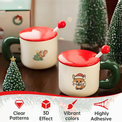Rub on Transfers, 105 Sheets Christmas Animals Transfer Stickers, Rub on Decals