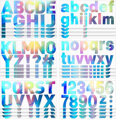 232 Pieces 24 Sheets Letter Stickers Large Bulletin Board Letters Laser Alphabet
