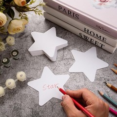 100Pcs Star Cutouts Paper 3.5Inch for Classroom Wall Birthday Decoration