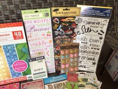 HUGE SCRAPBOOK LOT~Mixed Themes~Paper-Folder-Stamps-Dies-Stickers & More~NEW