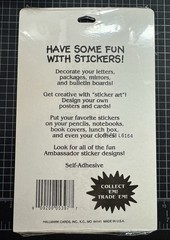 Vintage 1999 Sealed Hallmark Halloween Sticker Pack Pumpkins & Black Cats 4 Shts