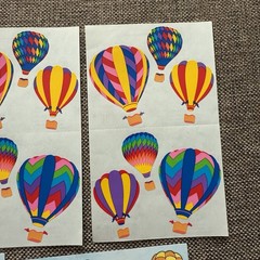 Vintage Mrs. Grossman’s Hot Air Balloons Sticker Sheet Style + AGC Sheets Read