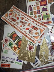 Huge Mixed Lot Christmas + Holidays Sticker Trim Scrapbook Crafting Kit Set