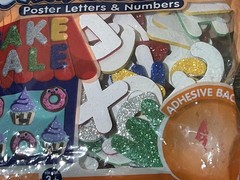 2 Packs of Glitter Foam Stickers By Horizon Craft Letters Numbers Self Adhesive
