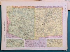 25pc Vintage Loose World Atlas Map Pages Ephemera Pack Junk Journal Scrapbook