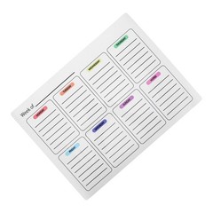 Weekly Plan Dry Erase Whiteboard Stickers Planner for Wall Calendar