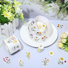 Wildflower Stickers,400Pcs Spring Flower Theme Stickers Waterproof Label Sticker