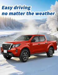 Tape-On Rain Guards Fit for 2005-2021 Nissan Frontier Crew Cab (4 Full-Size Door
