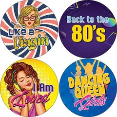 80’s Girl Stickers (10 Sets X 16 Designs)