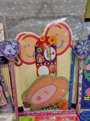 Vintage Y2K Sandylion Girls Peace Groovy Sticker Sheet Stationary Pencil Lot