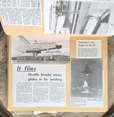 Voyager & Space Shuttle ~1970s/80s Scrapbook~ Enterprise Newspaper Clippings 🪐⭑