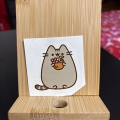 Pusheen Cat with Mai Tai/Moscow Mule/Coconut Drink Sticker 2 x 1.75 Inches