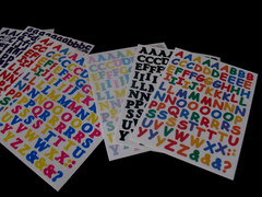ABC/123 Stickers, Mini; Various Colors New/CREATIVE MEMORIES.