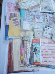 Huge Scrapbooking Card Making Craft Supplies Paper Stickers Embellishment Lot