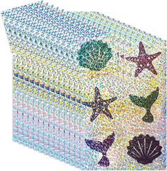 360 Pcs Sparkle Mermaid Stickers Holographic under the Sea Theme Ocean Glitter