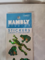 Vtg Sticker Educational Tool Lot Of 6 Dinosaurs and Amphibians – all unused