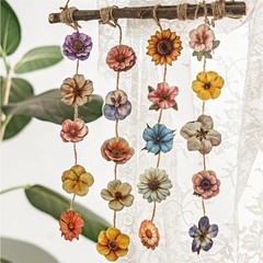 25Pcs Vintage Flowers Blooms Paper Stickers Journal Album Card Scrapbook Crafts
