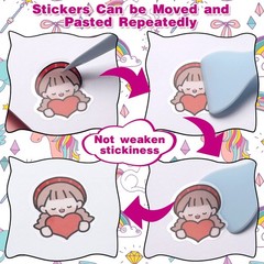 SUNEZLGO Reusable Sticker Album with Pockets, 100 Sheets, Blank Sticker Book …