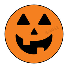 Halloween pumpkin stickers, labels, tags, pumpkins, jack o lantern, orange