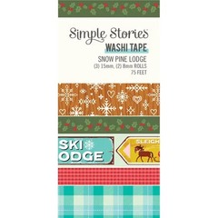 SIMPLE STORIES WASHI TAPE 4 PKGS OF 5 ROLLS EACH – SNOW PINE LODGE