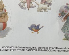 NOS Current Morehead Cute Kids spring Stickers 35 scrapbook Springtime acid free