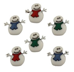 Buttons Galore 50+ Assorted SNOWMEN Theme Buttons for Sewing & Crafts