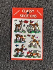 5 Packs Classy Stick-Ons By Jewel Prism Stickers Butterflies Animals Birds Deer