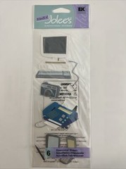 Jolees TECH GADGET 6pcs Dimensional Scrapbooking Stickers