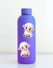 Little Lamb Vinyl Die Cut Stickers Set Scrapbooking Laptop Water Bottle