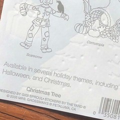 5 sheets Mrs Grossmans Christmas Tree Stickers Stackers Presents Gifts Bags
