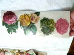 Cabbage Rose Tulip Stickers New Victorian Style Scrapbooking Crafts Junk Journal