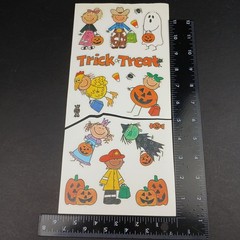 Vintage MAMBI Halloween Stickers Pumpkins Costumes 1999