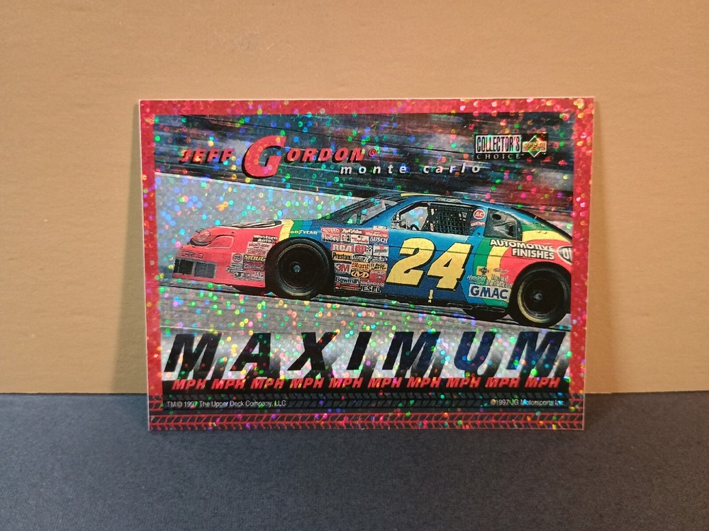 Vintage Stickers NASCAR Jeff Gordon Monte Carlo Sticker Upper Deck VTG 1990s