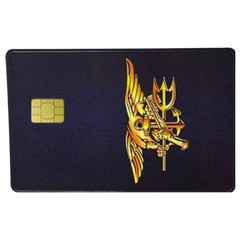USN NAVY EAGLE TRIDENT US FLAG CREDIT DEBIT CARD CUSTOM SKIN STICKER CHIP 1PC