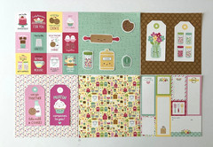 K167 – BAKE ME HAPPY MADE WITH LOVE 6X6 SCRAPBOOK CARD KIT WITH DIECUTS