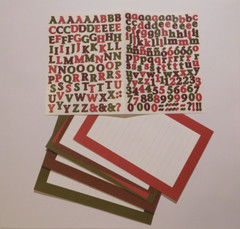 Creative Memories Stickers Mini ABC/123 Alphabet Sheet/Mats ~Winter Colors ~ HTF