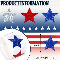 500 Pcs 4th of July Stickers 1In American Patriotic Sticker Fourth of July La…