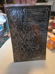 Disney Dazzler Black Scrapbook Stickers Mickey Pirates Toontown Splash Mtn #1231