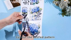 Vintage Rub on Transfers 3 Sheets Magnolia Flowers Birds Furniture DIY Craft